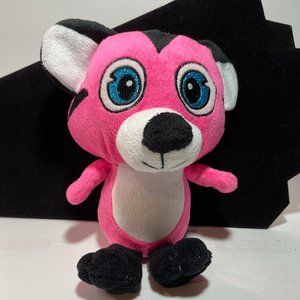B.J. Toy Co. Pink and Black Plush Stuffed Mystery Animal NWOT